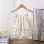 【66-90cm】キャミロンパース ベビー 花柄 かわいい - 画像 (5)
