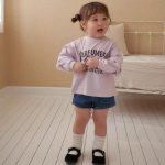 【73-120cm】ショートパンツ ベビー レトロ ファッション - 画像 (4)