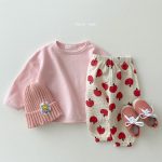 【73-90cm】パンツ ベビー 日焼け止め 花柄orハート柄 - 画像 (10)