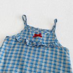 【73-100cm】ワンピース ベビー チェック柄 キャミソール - 画像 (6)