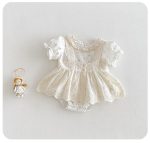 【66-90cm】セットアップ ベビー 花柄 レース ファッション