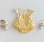 【66-90cm】セットアップ ベビー フリルスリーブ - 画像 (2)