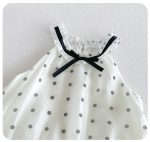 【73-100cm】ワンピース ベビー ホルターネック ドット柄 - 画像 (5)