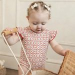 【66-90cm】ロンパース ベビー フリルスリーブ かわいい - 画像 (5)