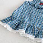 【73-100cm】ワンピース ベビー チェック柄 キャミソール - 画像 (7)