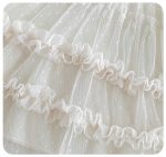【73-100cm】ワンピース ベビー フリルスリーブ チュール - 画像 (6)