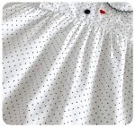 【73-100cm】ワンピース ベビー ピーターパンカラー ドット柄 - 画像 (6)