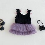 【73-100cm】トップスorスカート ベビー ノースリープ チュール - 画像 (2)