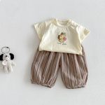 【73-100cm】セットアップ ベビー カートゥーン プリント
