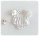 【66-90cm】セットアップ ベビー 花柄 レース ファッション - 画像 (6)
