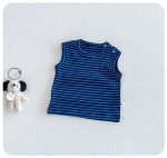 【66-90cm】セットアップ ベビー 薄手 ボーダー柄 イヌ - 画像 (6)
