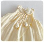 【73-100cm】ワンピース ベビー フラワー ホルターネック - 画像 (7)