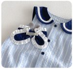 【66-90cm】ロンパース ベビー ノースリープ ストライプ - 画像 (8)