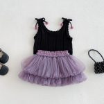 【73-100cm】トップスorスカート ベビー ノースリープ チュール - 画像 (4)