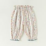 【73-100cm】ゴムすそパンツ ベビー フラワー 通園・お出かけに - 画像 (7)