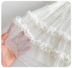 【73-100cm】ワンピース ベビー フリルスリーブ チュール - 画像 (8)