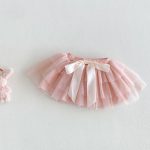 【73-100cm】ベストorスカート ベビー リボン付き チュール - 画像 (9)