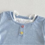 【73-100cm】半袖Ｔシャツorショートパンツ ベビー ドット柄 レイヤード - 画像 (9)