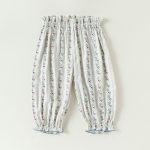 【73-100cm】ゴムすそパンツ ベビー フラワー 通園・お出かけに - 画像 (8)