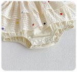 【66-90cm】ロンパース ベビー 切り替え キャミソール - 画像 (7)