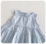 【73-100cm】ワンピース ベビー セーラーカラー シンプル - 画像 (6)