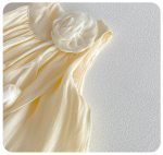 【73-100cm】ワンピース ベビー フラワー ホルターネック - 画像 (9)