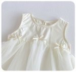 【73-100cm】ワンピース ベビー リボン付き 切り替え - 画像 (9)