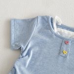 【73-100cm】半袖Ｔシャツorショートパンツ ベビー ドット柄 レイヤード - 画像 (10)