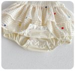 【66-90cm】ロンパース ベビー 切り替え キャミソール - 画像 (8)