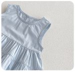 【73-100cm】ワンピース ベビー セーラーカラー シンプル - 画像 (7)