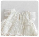 【73-100cm】ワンピース ベビー フリルスリーブ チュール - 画像 (10)