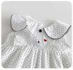 【73-100cm】ワンピース ベビー ピーターパンカラー ドット柄 - 画像 (10)