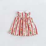 【80-130cm】ワンピース 女の子 刺繍 ウサギ ノースリープ - 画像 (9)
