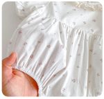 【66-90cm】セットアップ ベビー 花柄 レース ファッション - 画像 (10)