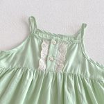 【73-100cm】セットアップ ベビー レース カーディガン&ロンパース - 画像 (9)