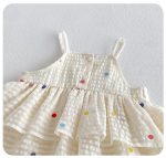 【66-90cm】ロンパース ベビー 切り替え キャミソール - 画像 (9)