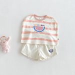 【73-110cm】トップスorパンツ ベビー プリント フルーツ - 画像 (9)