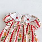 【80-130cm】ワンピース 女の子 刺繍 ウサギ 韓国風 - 画像 (6)