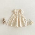 【80-130cm】ワンピース 女の子 無地 ノースリープ - 画像 (3)