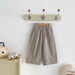 【80-130cm】パンツ 女の子 ストライプ カジュアル - 画像 (5)