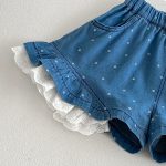 【73-100cm】半袖Ｔシャツorショートパンツ ベビー ドット柄 レイヤード - 画像 (13)