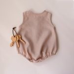 【66-90cm】ロンパース ベビー ノースリープ 無地 - 画像 (7)