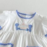 【80-130cm】ワンピース 女の子 アップリケ カートゥーン - 画像 (9)