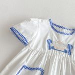 【80-130cm】ワンピース 女の子 アップリケ カートゥーン - 画像 (10)