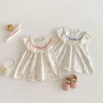 【80-130cm】ワンピース 女の子 フリル スウィート - 画像 (2)