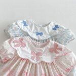 【80-130cm】ワンピース 女の子 リボン付き チェック柄 - 画像 (12)