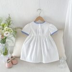 【80-130cm】ワンピース 女の子 アップリケ カートゥーン - 画像 (5)