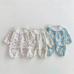 【80-130cm】ルームウェア 女の子 折り襟 かわいい - 画像 (3)