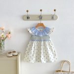 【80-130cm】ワンピース 女の子 ドット柄 薄手 おしゃれ - 画像 (12)