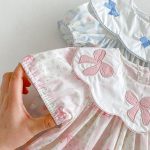 【80-130cm】ワンピース 女の子 リボン付き チェック柄 - 画像 (15)